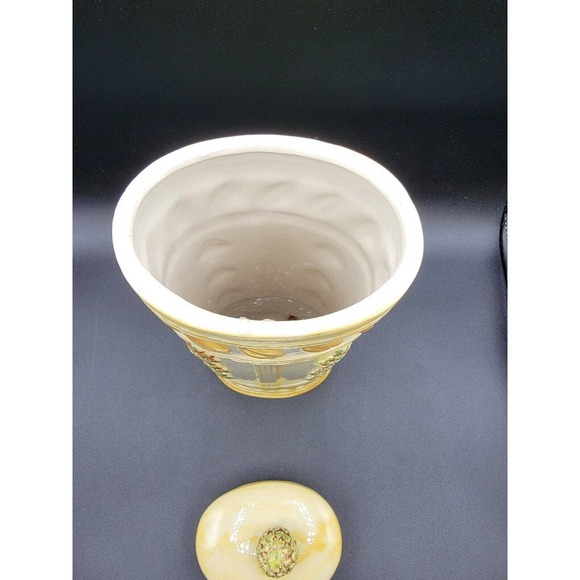 Vintage Ceramic Pasta Spaghetti Storage Container Artichoke Pasta TUSCAN Design - Picture 4 of 8